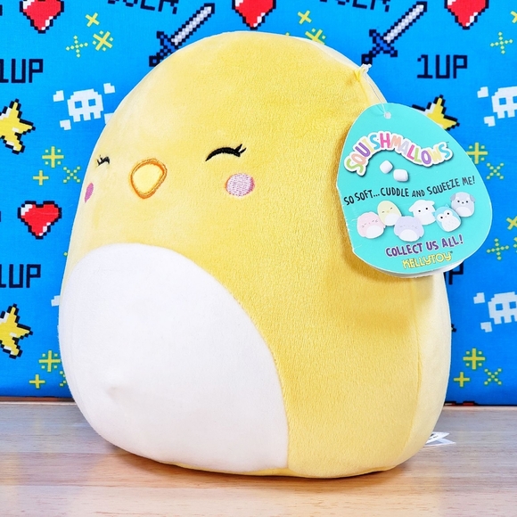 Squishmallow Chuck the Easter Chick 8" 2018 UltraSoft Stuffed Ultra Rare Plush - Picture 6 of 12